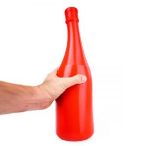 Champagne Bottle Large rood