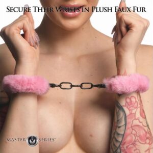 Cuffed In Fur Furry Handcuffs Pink