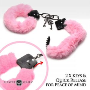 Cuffed In Fur Furry Handcuffs Pink