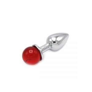 Anal Plug Ball Gem rood