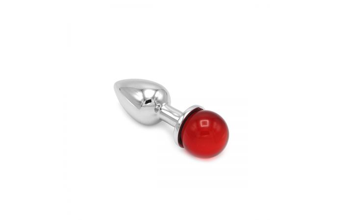 Anal Plug Ball Gem rood
