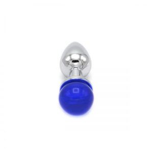Anal Plug Ball Gem blue