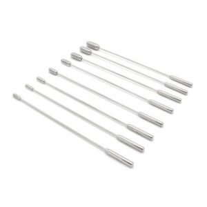 Urethral Sound Dilator Groved Beads Set 8 Pcs