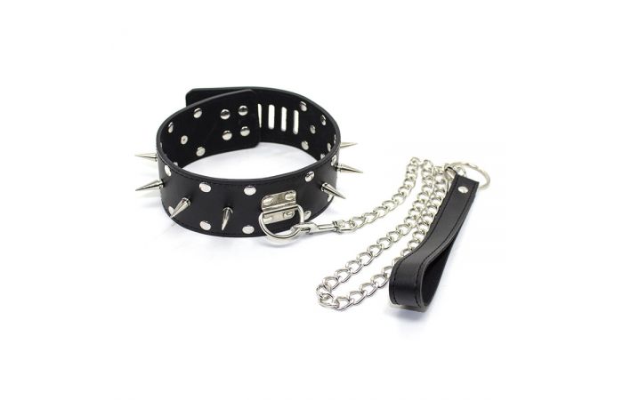 Leather Collar Spiked
