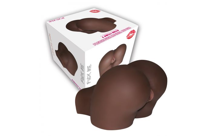 Large Double Hole Brown Masturbator