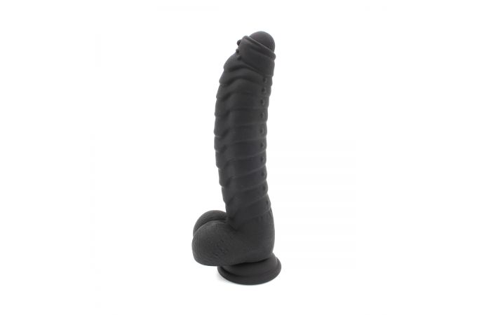 Kiotos Silicone Dildo Zwart 22 cm