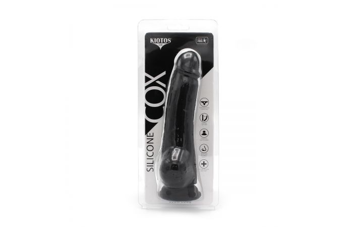 Kiotos Silicone Dildo Zwart 23 cm