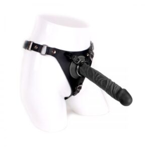 Kiotos Strap On met Zwarte Dildo 23 cm
