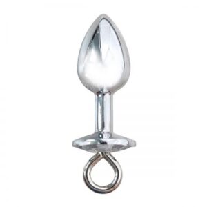 Anal Plug with Chain Leash