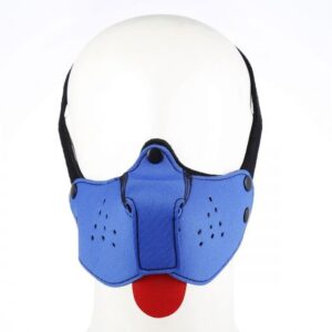 Neoprene Puppy Dog Mouth Mask blue