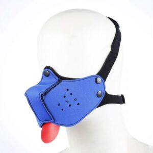 Neoprene Puppy Dog Mouth Mask blue