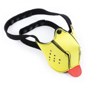 Neoprene Puppy Dog Mouth Mask yellow