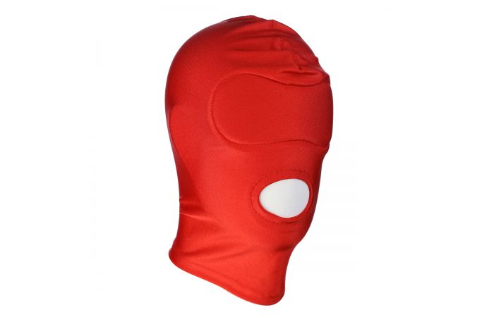BDSM Hood Mouth Only red
