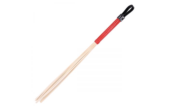 Rattan Wooden Canes 8 pcs Red