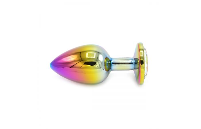 Rainbow Butplug with Gem L - Afbeelding 2