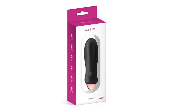 My First Rocket Rechargeable Vibrator Black - Afbeelding 2