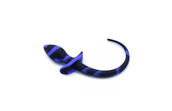 Anal Plug Dog Tail Black Blue - Afbeelding 2