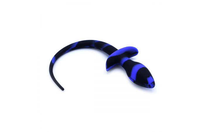 Anal Plug Dog Tail Black Blue - Afbeelding 3