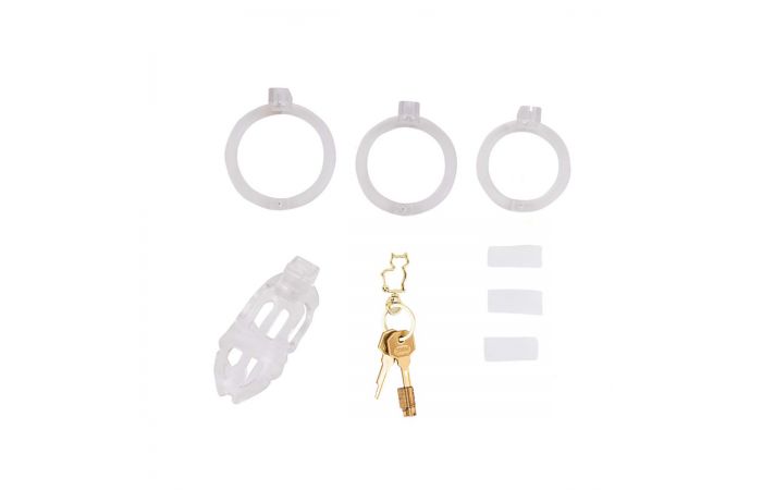 Sevanda Plastic Penis Chastity Cage Transparent - Afbeelding 4