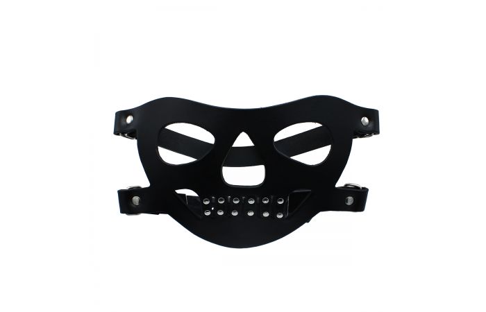 Black Leather Face Muzzle the Bane - Afbeelding 2