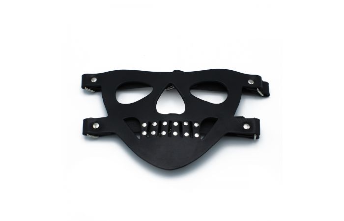 Black Leather Face Muzzle the Bane - Afbeelding 4