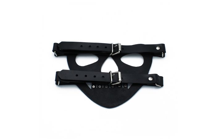 Black Leather Face Muzzle the Bane - Afbeelding 5