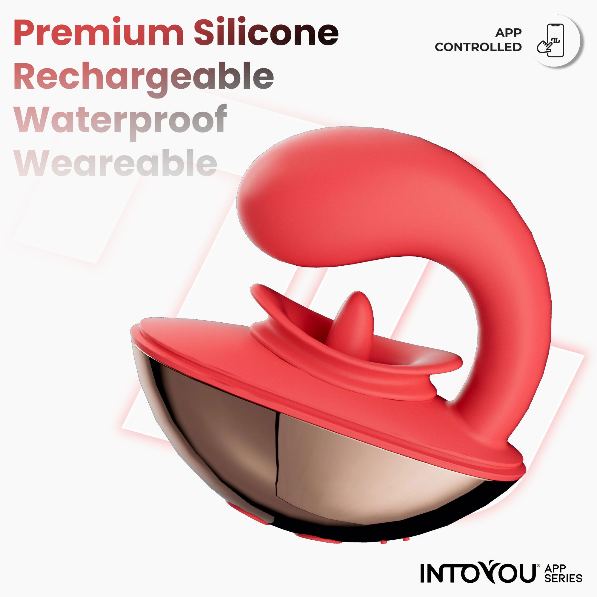 IY Rondy Clirotal Vibrator Lik Tong Rood - Afbeelding 7