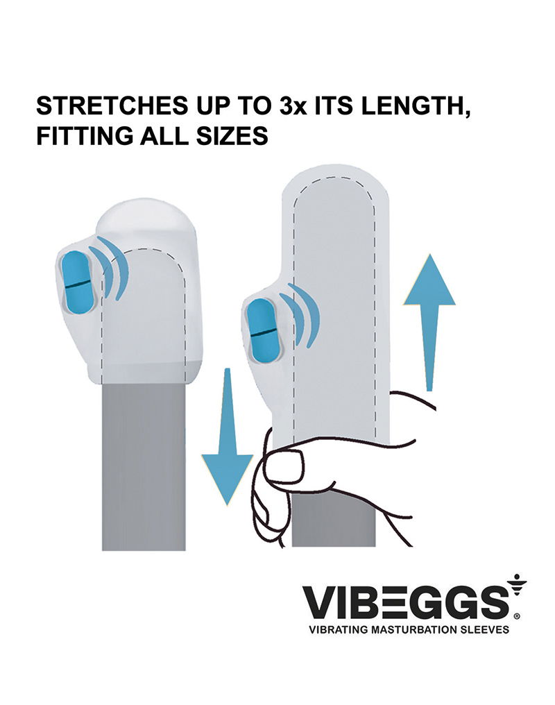 VIBEGGS Blow Misty Vibrerende Masturbatie Sleeve Wit - Afbeelding 9