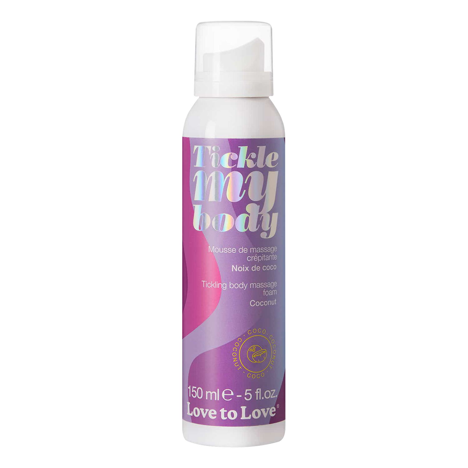Love to Love - Tickle My Body - Massage Schuim - Kokosnoot - 150 ml - Afbeelding 2