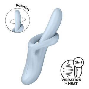 Satisfyer Heat Flex 4 Verwarmende Rabbit Blauw