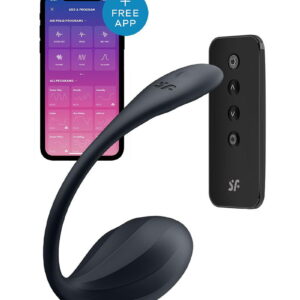 Satisfyer Ribbed Petal Draagbare Vibrator Zwart