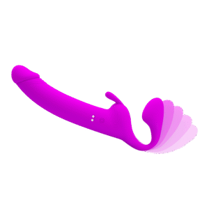 Zanini Vibrerende Strapless Strap On Paars