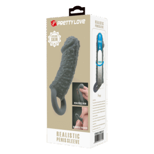 Fogg Realistische Penis Sleeve Donkergrijs
