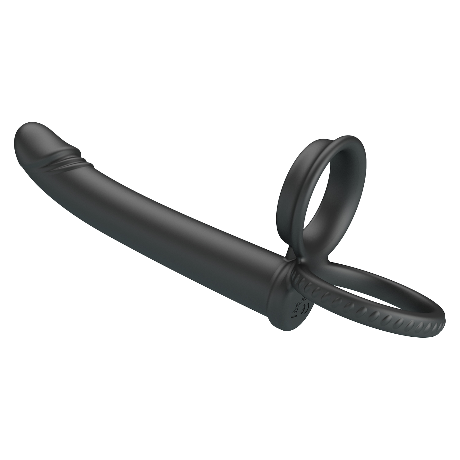 Pretty Love Moses Cock en Ball Ring Dildo Zwart - Afbeelding 6
