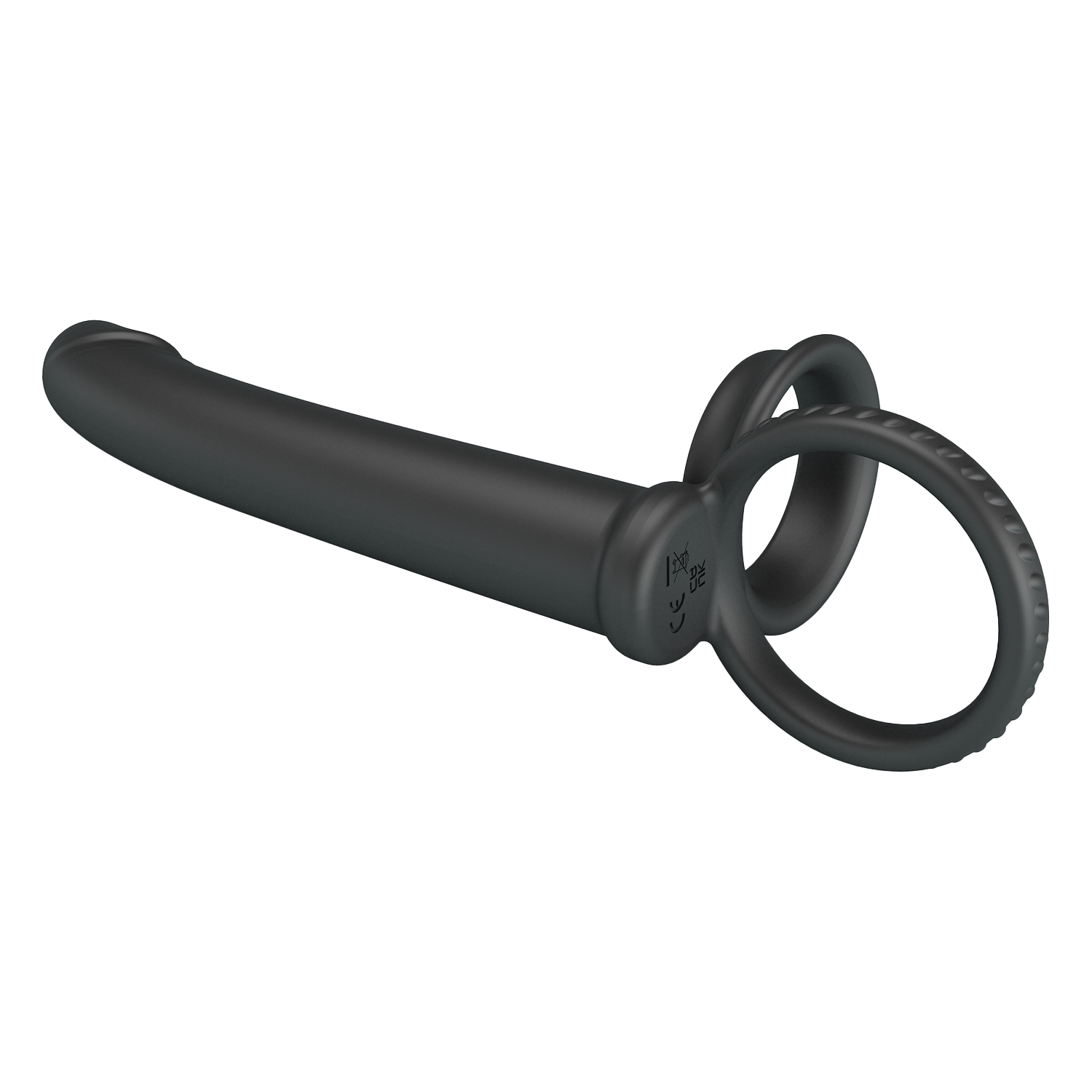 Pretty Love Moses Cock en Ball Ring Dildo Zwart - Afbeelding 7