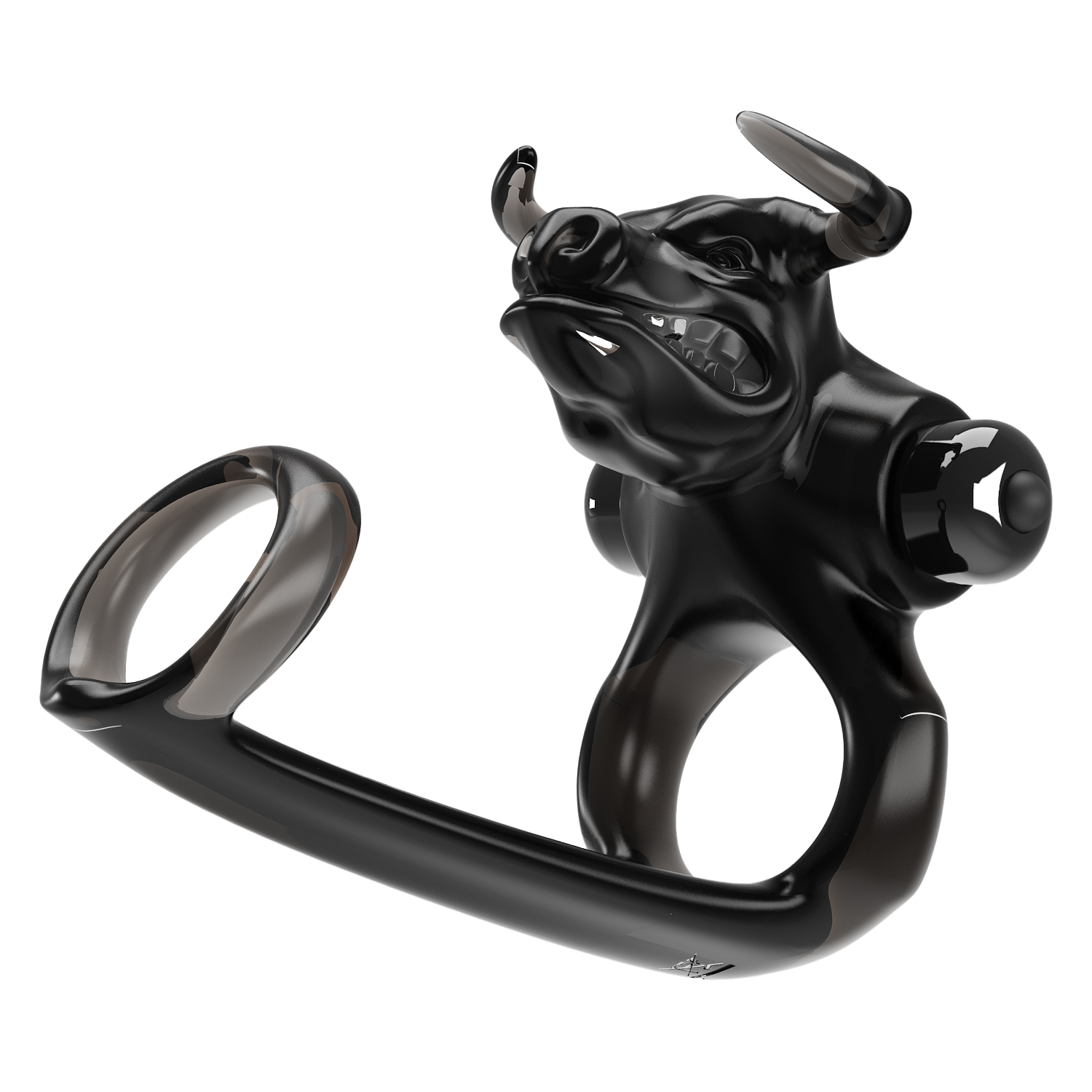 Pretty Love Bull Warrior Penisring Zwart - Afbeelding 3