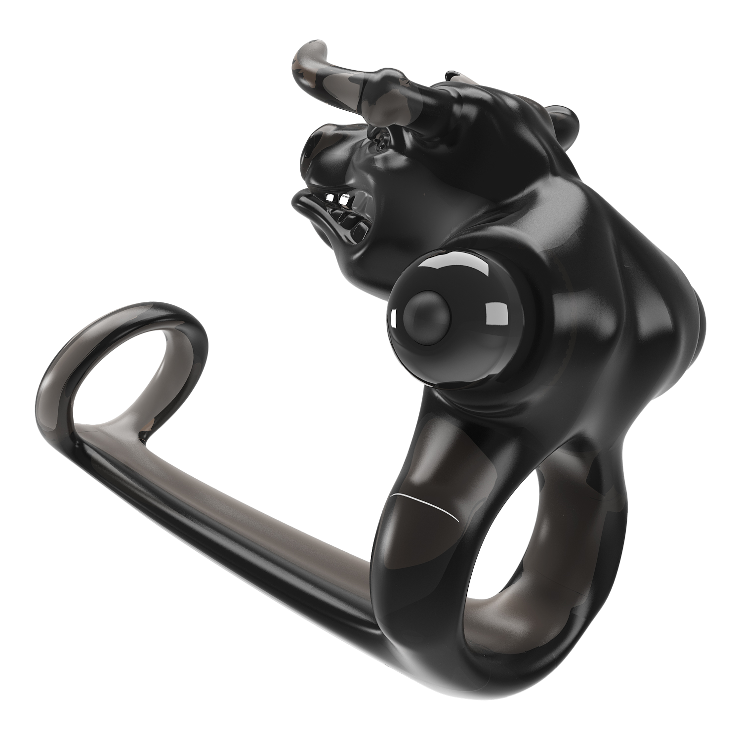 Pretty Love Bull Warrior Penisring Zwart - Afbeelding 5