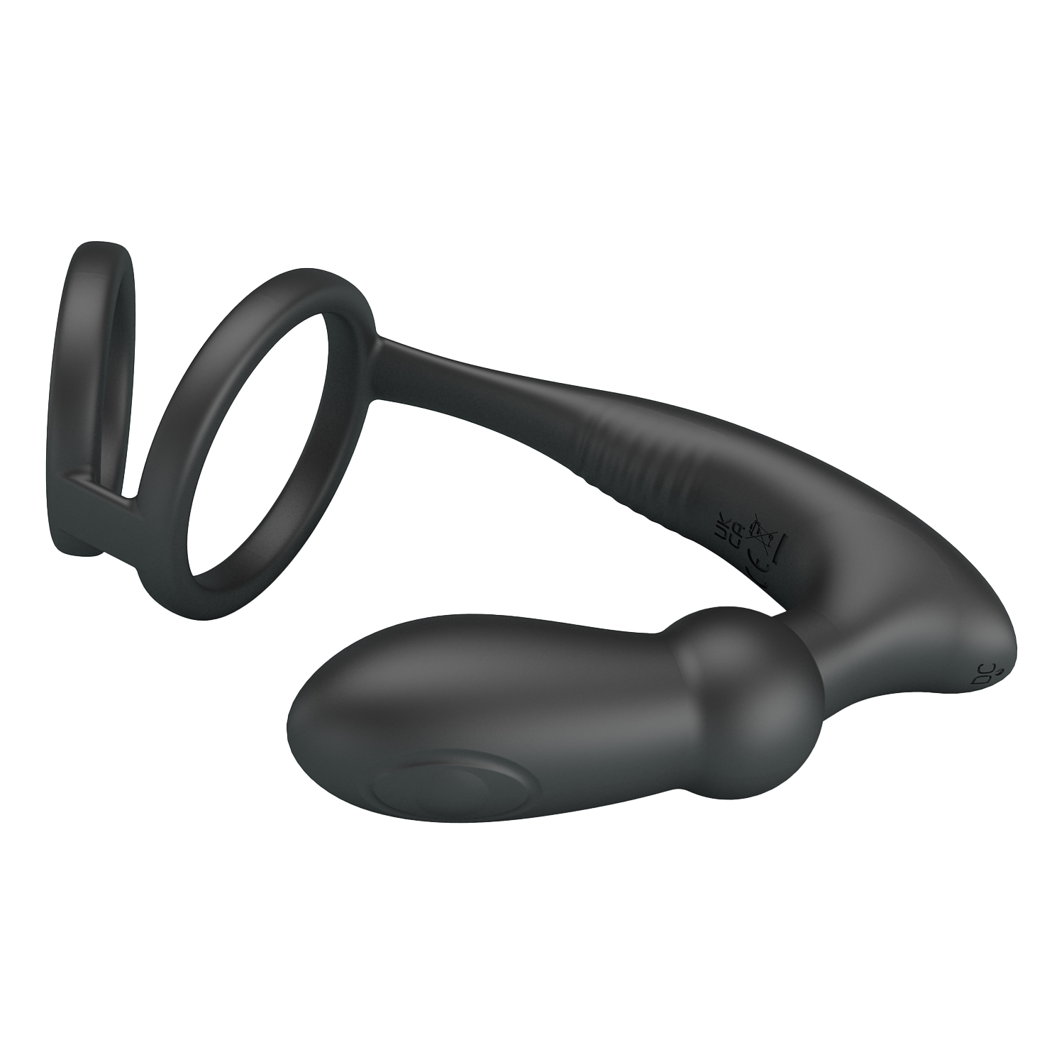 Pretty Love Emoni Cock Ring met Butt Plug Zwart - Afbeelding 5