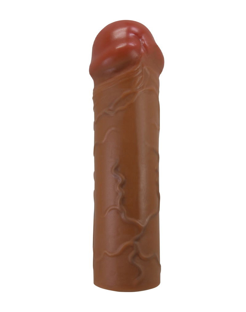 Nile Verlengde Penis Sleeve 25mm Bruin