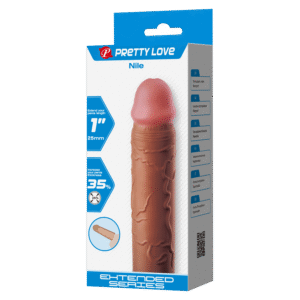 Nile Verlengde Penis Sleeve 25mm Bruin