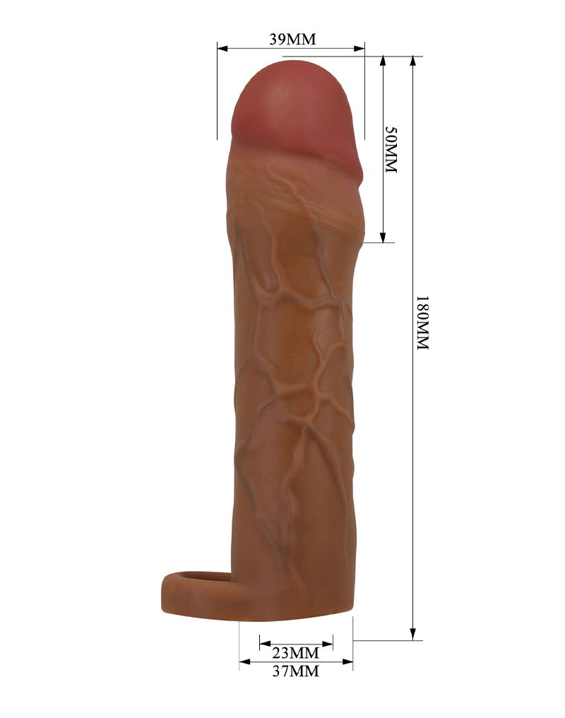 Pretty Love Hani Penis Sleeve 50mm Bruin - Afbeelding 6