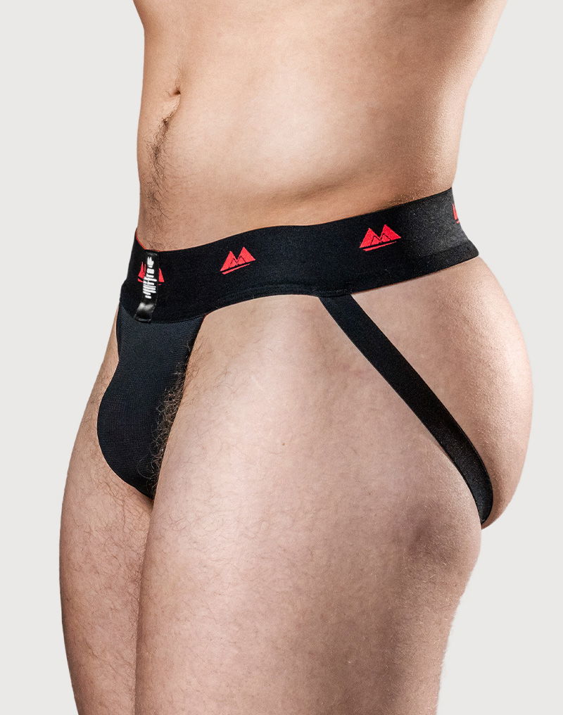 MM Reversible Jockstrap Zwart en Rood