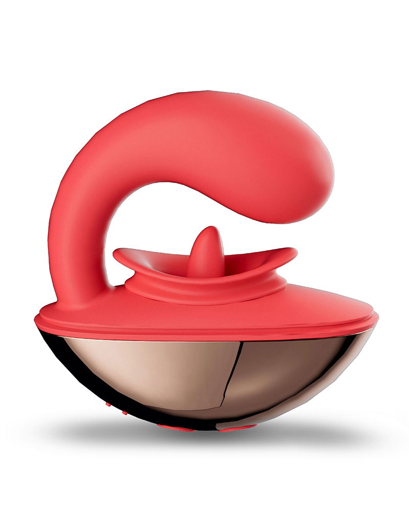 IY Rondy Clirotal Vibrator Lik Tong Rood - Afbeelding 3