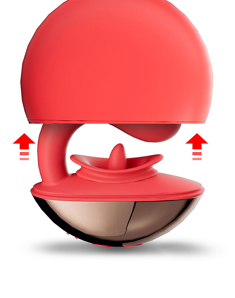IY Rondy Clirotal Vibrator Lik Tong Rood - Afbeelding 9