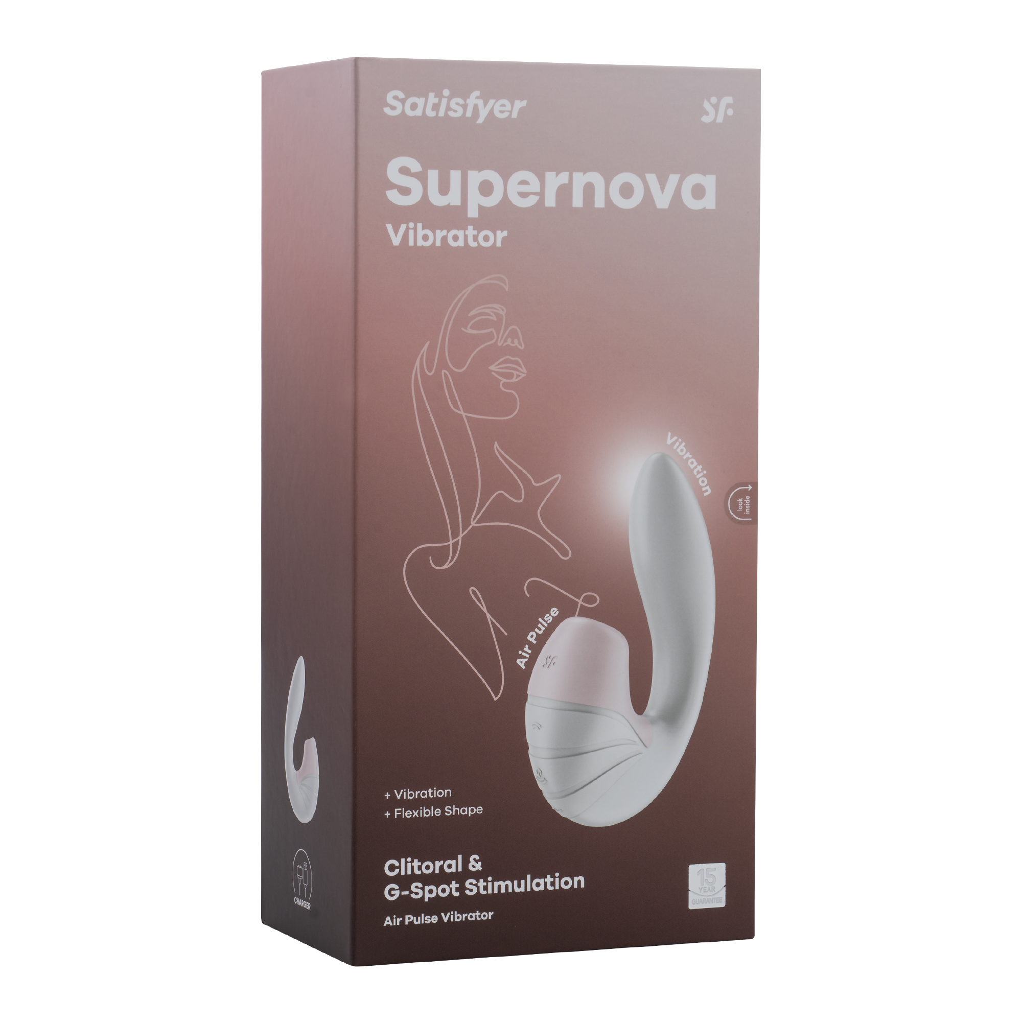 Satisfyer - Supernova - Luchtdruk + G-Spot Vibrator - Wit - Afbeelding 2