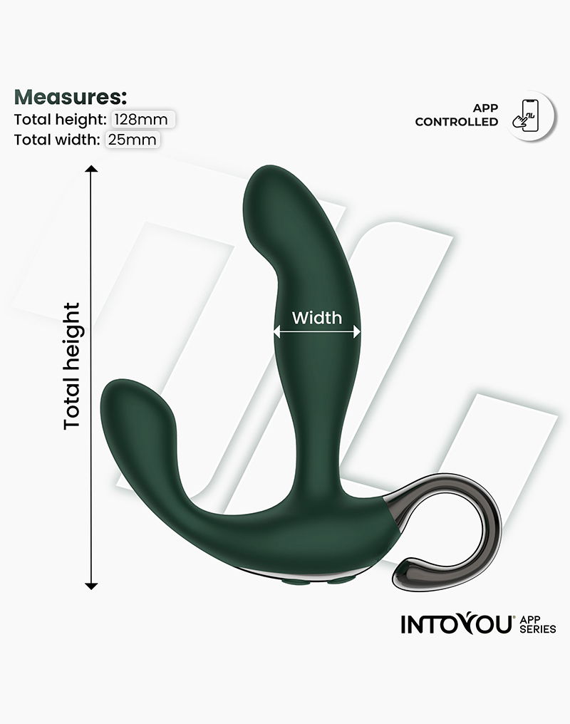 IY - Greeny - Prostaatmassager met vinger wiggling, App Controlled - Groen - Afbeelding 4