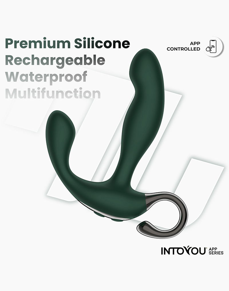 IY - Greeny - Prostaatmassager met vinger wiggling, App Controlled - Groen - Afbeelding 6
