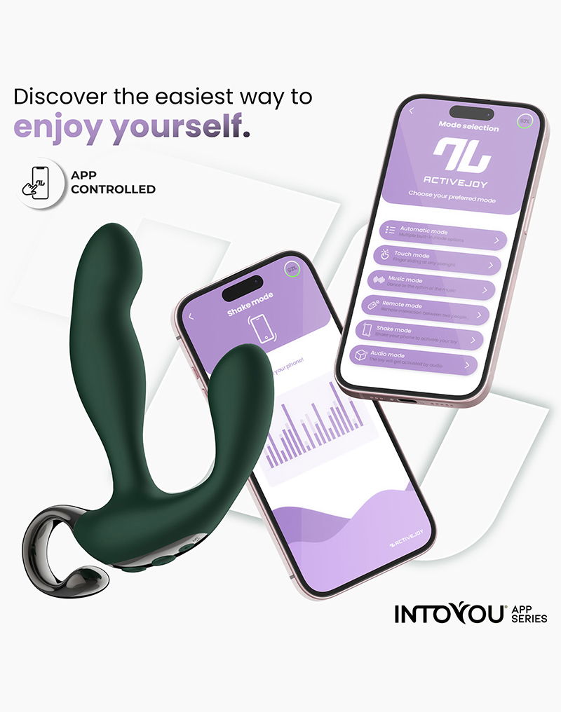 IY - Greeny - Prostaatmassager met vinger wiggling, App Controlled - Groen - Afbeelding 7