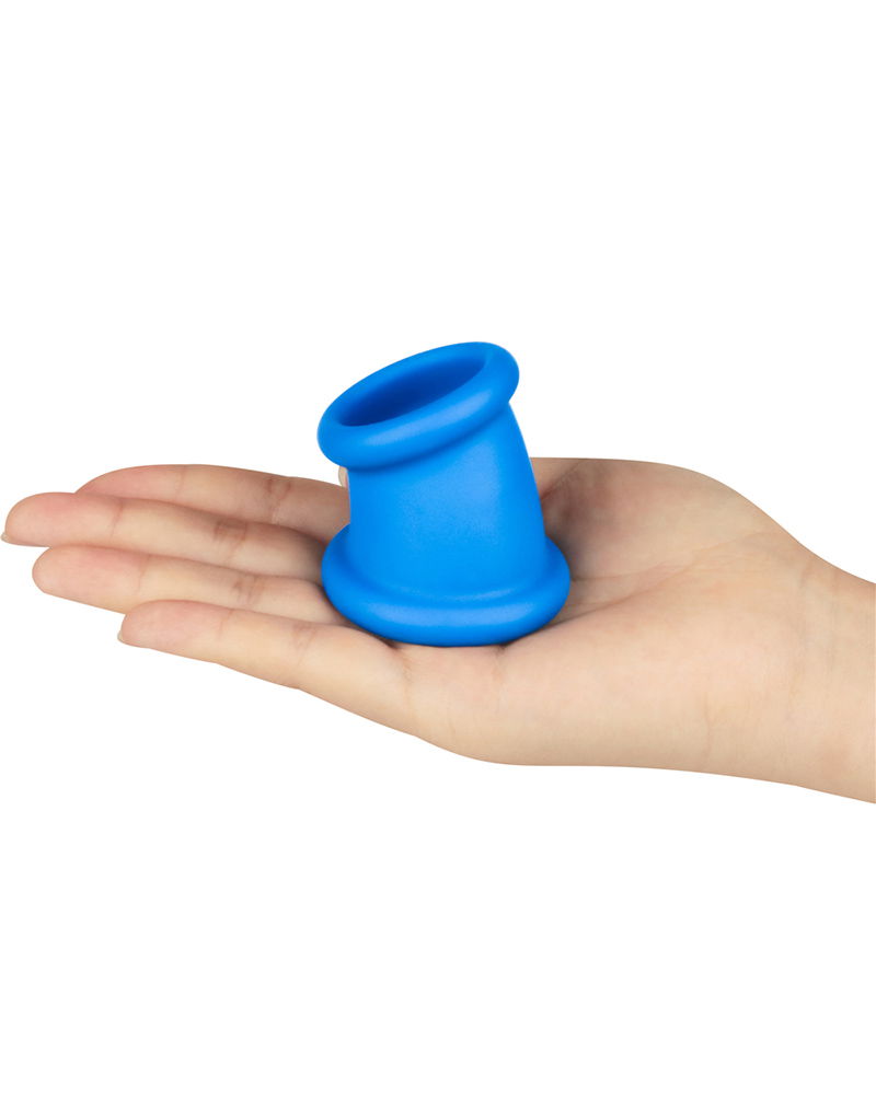 LoveToy Pinnacle Pro Tapered Squeeze Stretcher Blauw - Afbeelding 6