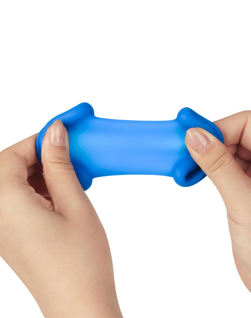 LoveToy Pinnacle Pro Tapered Squeeze Stretcher Blauw - Afbeelding 9